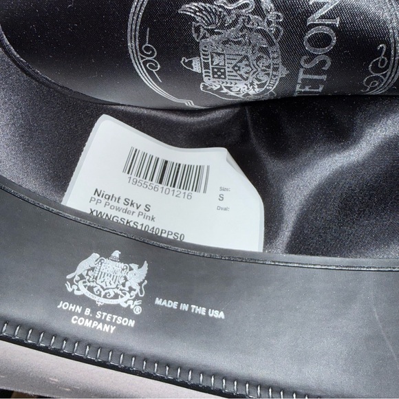 NEW Stetson Seeker Collection 'Night Sky' Cowboy Hat - Powder Pink Size S - Picture 10 of 14